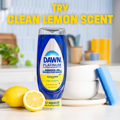 Dawn Platinum Ez-squeeze Dishwashing Liquid, Clean Lemon - 24 Fl. Oz - 24 FZ - Image 5