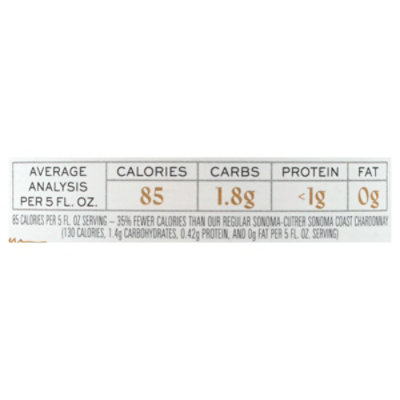 Sonoma-cutrer Lower Calorie Chardonnay Wine - 750 ML - Image 3