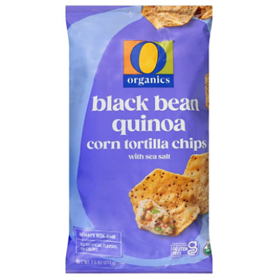 O Organics Tortilla Chips Black Bean Quinoa 7.5 Oz - 7.5 OZ - Image 2