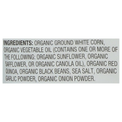 O Organics Tortilla Chips Black Bean Quinoa 7.5 Oz - 7.5 OZ - Image 4