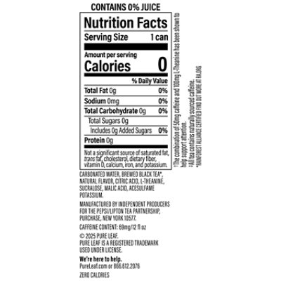 Pure Leaf Real Brewed Tea Peach 12 Fl Oz - 12 FZ - Image 4