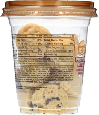 Cookies-n-milk Ready-to-eat Protein Cookie Dough Bites Chocolate Chunk 6 Oz  Cup - 6 OZ - Image 5