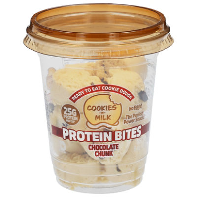 Cookies-n-milk Ready-to-eat Protein Cookie Dough Bites Chocolate Chunk 6 Oz  Cup - 6 OZ - Image 1
