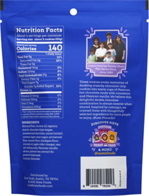 Siete Cookie Mexican Double Chocolate Chip - 4.5 OZ - Image 5