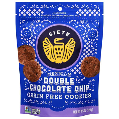 Siete Cookie Mexican Double Chocolate Chip - 4.5 OZ - Image 1
