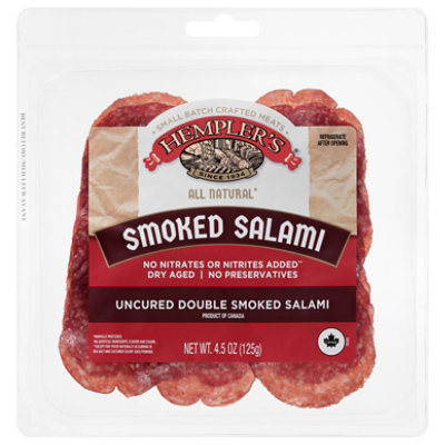Hempler's Uncured Smoked Salami 4.5 Oz - 4.5 OZ