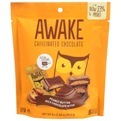Awake Choc Milk Peanut Butter Bag 8ct - 3.84 OZ - Image 2