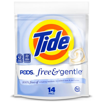Tide Pods Laundry Detergent, Free & Gentle - 14 Ct. - 14 CT - Image 1