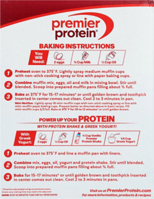 Premier Protein Blueberry Muffin Mix, 14 Oz - 14 OZ - Image 5