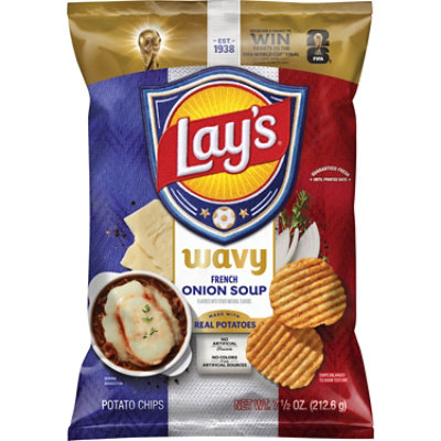 Lay's XL Wavy French Onion Soup Potato Chips - 7.5 Oz - Image 2