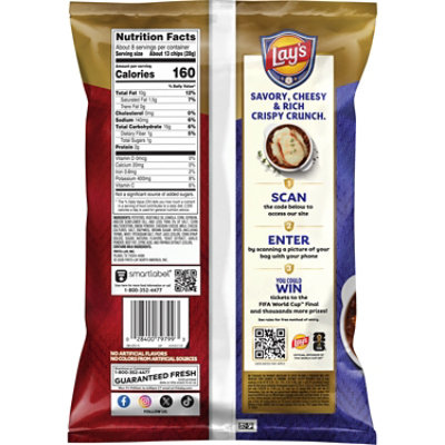Lay's XL Wavy French Onion Soup Potato Chips - 7.5 Oz - Image 5