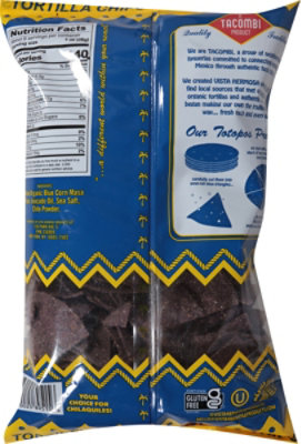 Vista Hermosa Tortilla Chips Blue Corn Sea Salt - 8 OZ - Image 5