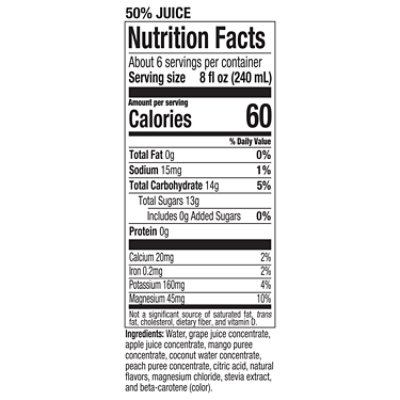 Tropicana Unctional Hydrate Peach Mango Pl 46 Fz - 46 FZ - Image 2