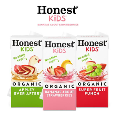 Honest Kids Juice Bananas About Strawberries 8pk - 48 FZ - Image 3