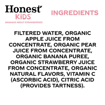 Honest Kids Juice Bananas About Strawberries 8pk - 48 FZ - Image 2