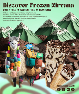 Jolly Llama Cone White Mint Chip - 14.25 FZ - Image 5