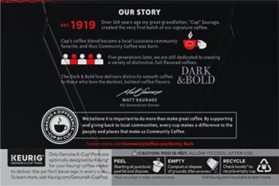 Community Coffee Coffee Pod Dark Blend Espresso - 10 CT - Image 4