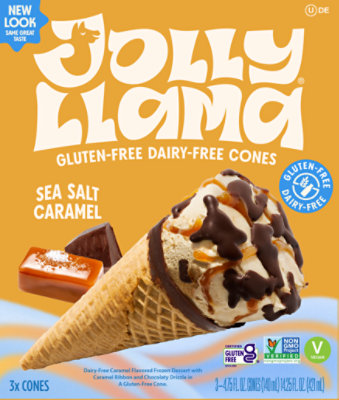 Jolly Llama Cone Sea Salt Caramel - 14.25 FZ - Image 1