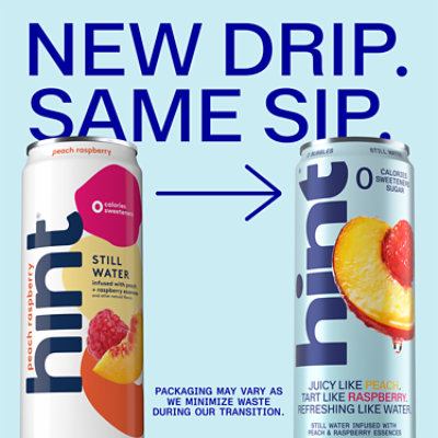 Hint Water Peach Raspberry - 12 FZ - Image 5