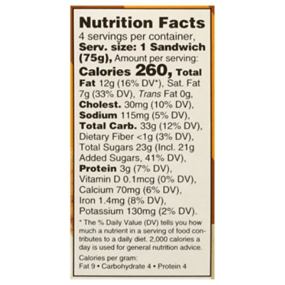 Nightingale Ice Cream Sandwich Brookie Dough - 10.5 OZ - Image 3