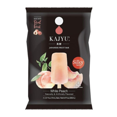Kajyu Dessert Pops White Peach 4pk - 9.47 FZ - Image 1