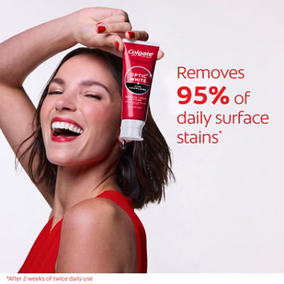 Colgate Optic White Toothpaste Charcoal - 3.8 OZ - Image 4