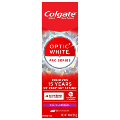 Colgate Optic White Pro Series Enamel Renewal Toothpaste - 3 OZ - Image 2