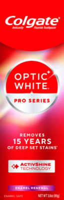 Colgate Optic White Pro Series Enamel Renewal Toothpaste - 3 OZ - Image 1