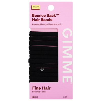 Gme Hair Band Fine Black 12ct - 12 CT - Image 2