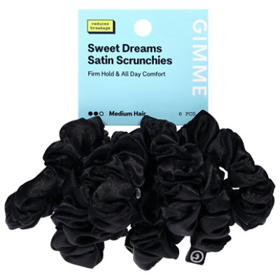 Gme Scrunchie Med Black 6ct - 6 CT - Image 2