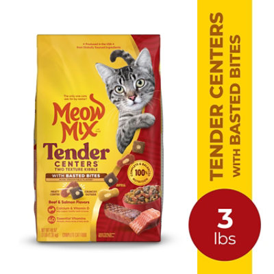 Meow Mix Tender Centers Beef And Salmon - 3 LB - Image 1