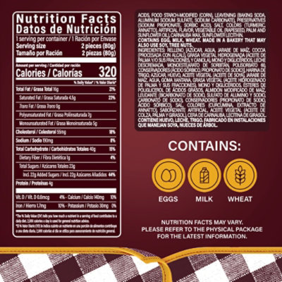 Bimbo Mantechox Hersheys Muffins - 2.82 OZ - Image 2