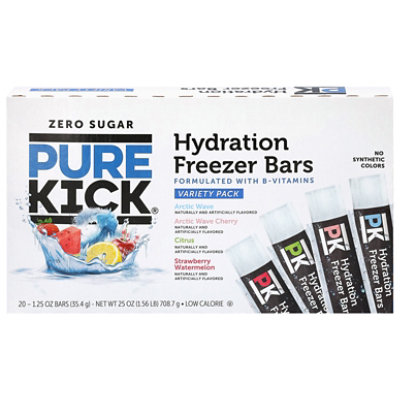 Pure Kick Hydration Sugar Free 20ct/1.25oz Freezer Bars - Variety Pack - 30 OZ - Image 2