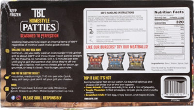 Tbl Homestyle Beef Patties - 32 OZ - Image 5