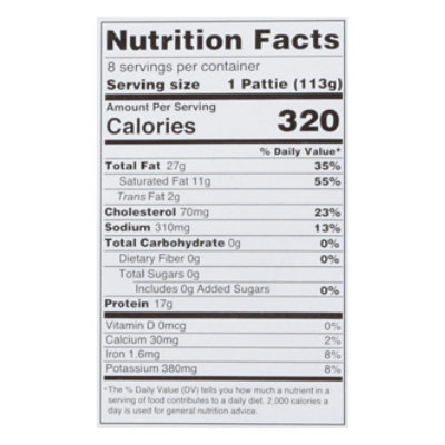 Tbl Homestyle Beef Patties - 32 OZ - Image 3
