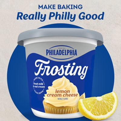Philadelphia Lemon Cream Cheese Frosting, 16 Oz - 16 OZ - Image 3