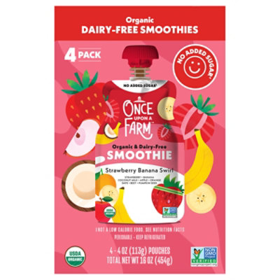 Once Upon A Farm Smoothie Straw Banana Sw - 16 OZ - Image 1