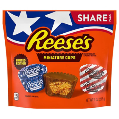 Reese's Limited-Edition Red, White & Blue Miniature Cups - 9 Oz - Image 1