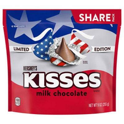 Hersheys Milk Kisses W/red, White & Blue Foils Stand Up Bag - EA - Image 2