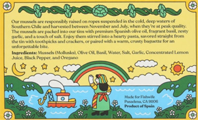 Fishwife Mussels In Basil Pesto - 4.2 oz - Image 5