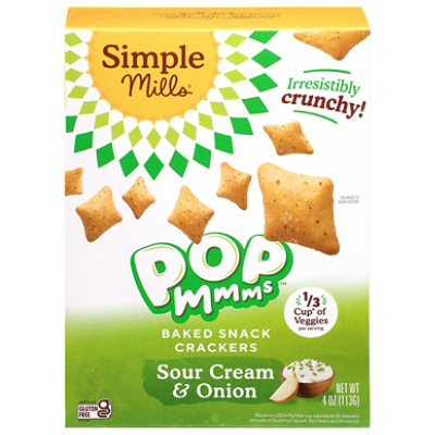 Simple Mills Cracker Sour Cream Onion 4oz - 4 OZ - Image 1