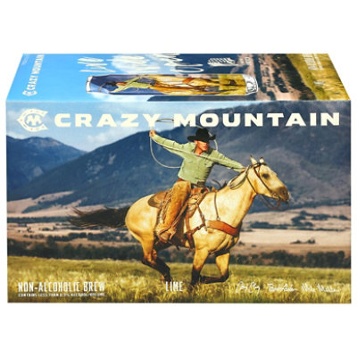 Crazy Mountain Non Alc Lime In Cans - 6-12 FZ - Image 1