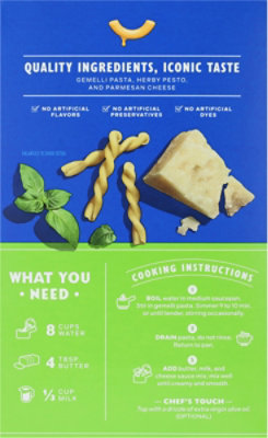 Kraft Parmesan Pesto Mac & Cheese Macaroni And Cheese Dinner, 9.5 Oz Box - 9.5 OZ - Image 5