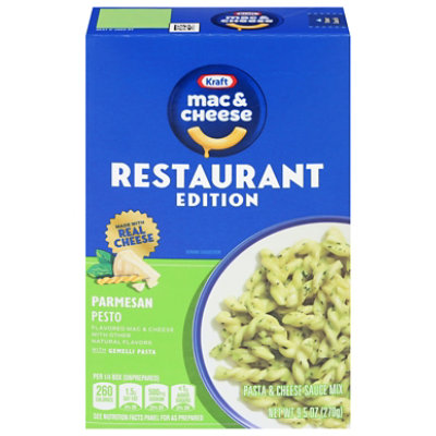 Kraft Parmesan Pesto Mac & Cheese Macaroni And Cheese Dinner, 9.5 Oz Box - 9.5 OZ - Image 1