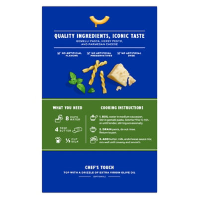 Kraft Parmesan Pesto Mac & Cheese Macaroni And Cheese Dinner, 9.5 Oz Box - 9.5 OZ - Image 3