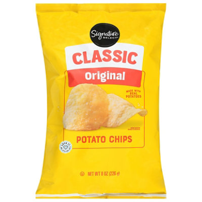 Signature Select Classic Original Potato Chips 8 Oz - 8 OZ - Image 1