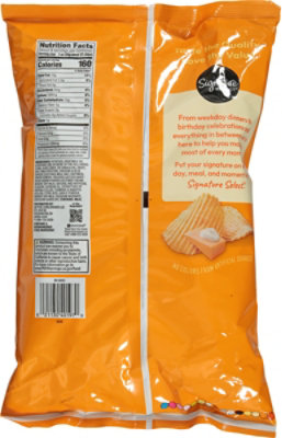 Signature Select Ripple Cheddar & Sour Cream Potato Chips 8 Oz - 8 OZ - Image 5