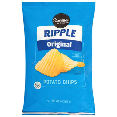 Signature Select Ripple Original Potato Chips 8 Oz - 8 OZ - Image 1