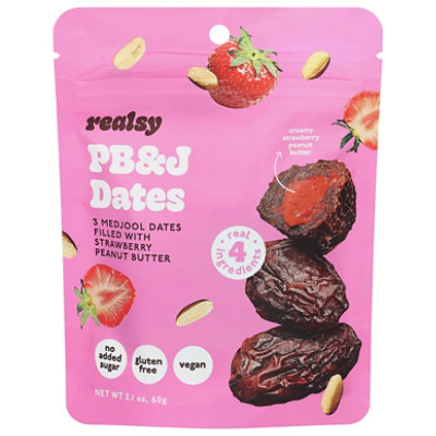 Realsy Peanut Butter & Jelly Filled Dates 2.1oz - 2.1 OZ - Image 2