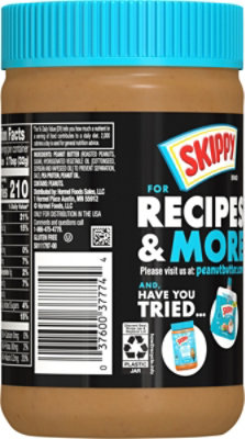 Skippy Creamy Peanut Butter Blended With Plant Protein, 16oz - 16 OZ - Image 5